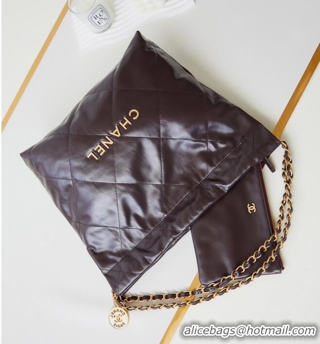 Buy Inexpensive CHANEL 22 HANDBAG AS3261 dark brown