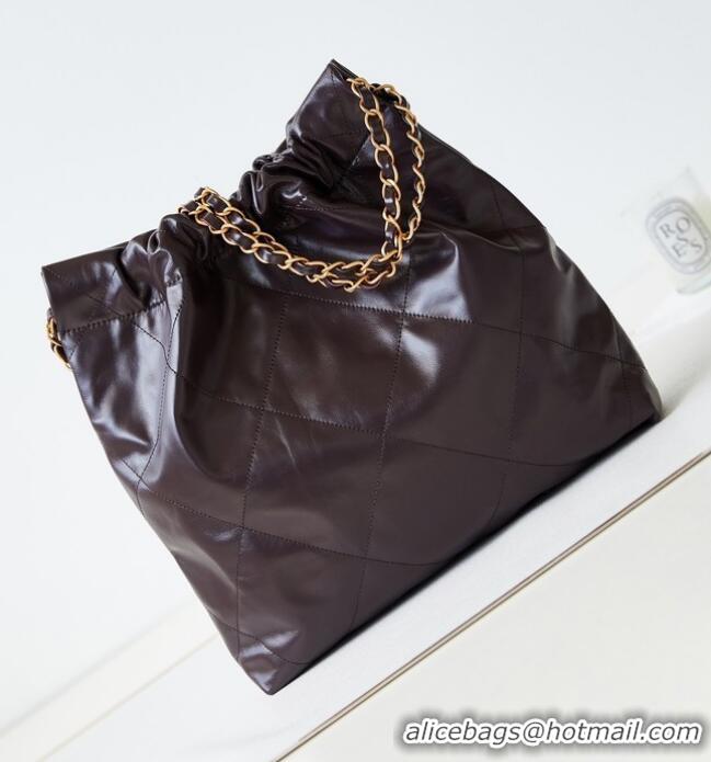 Buy Inexpensive CHANEL 22 HANDBAG AS3261 dark brown