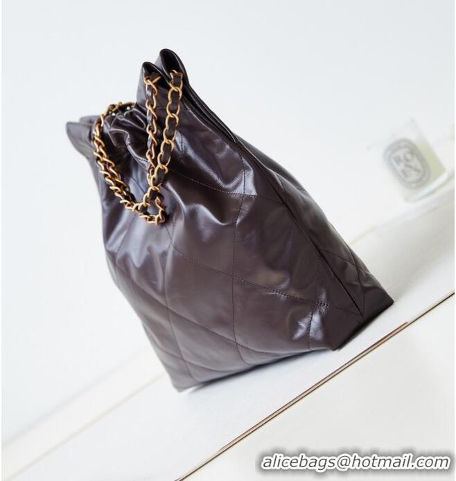 Buy Inexpensive CHANEL 22 HANDBAG AS3261 dark brown