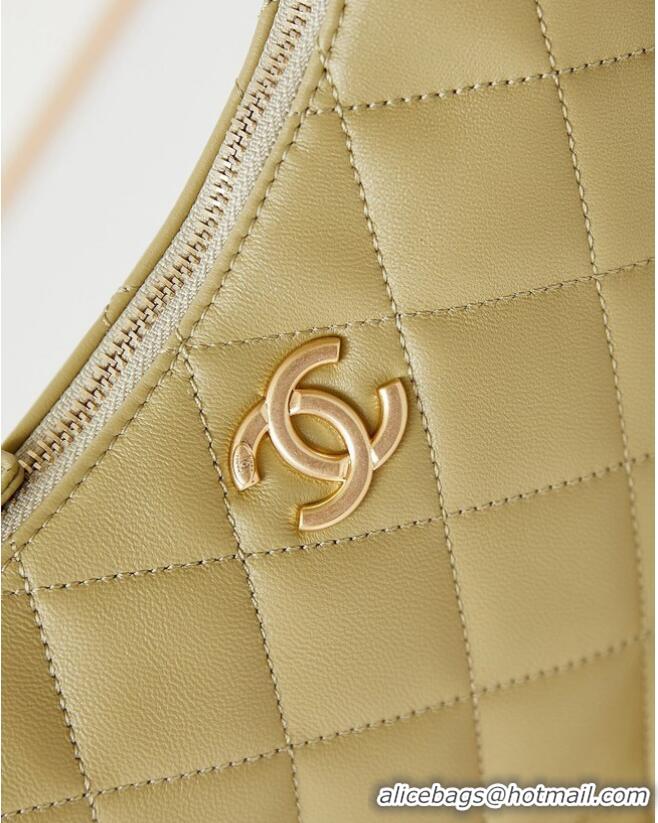 Well Crafted CHANEL HOBO HANDBAG AS4220 Khaki