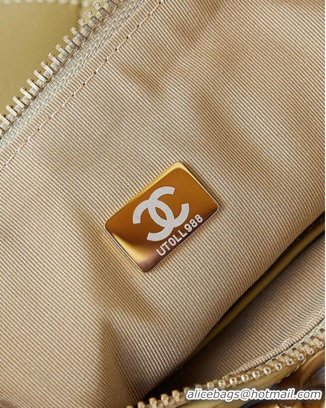 Well Crafted CHANEL HOBO HANDBAG AS4220 Khaki