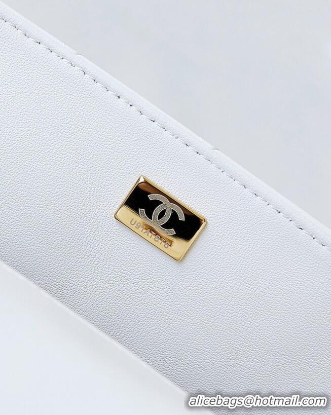 Promotional Chanel SMALL FLAP BAG WITH TOP HANDLE AS4232 white