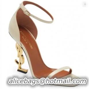 ​Grade Saint Laurent Opyum Sandals In Smooth Leather High Heels Sandals 11cm With Buckle Y40609