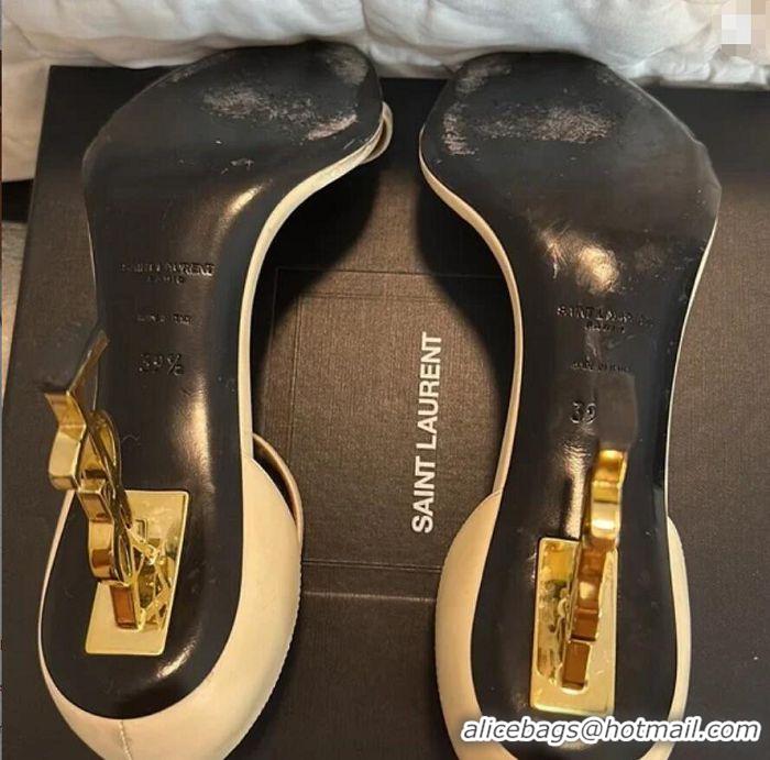 ​Grade Saint Laurent Opyum Sandals In Smooth Leather High Heels Sandals 11cm With Buckle Y40609