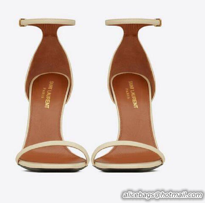 ​Grade Saint Laurent Opyum Sandals In Smooth Leather High Heels Sandals 11cm With Buckle Y40609