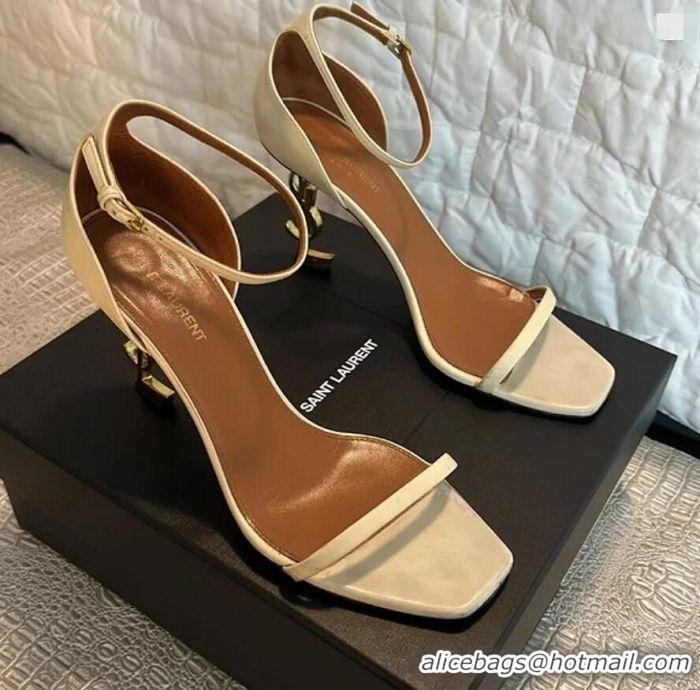 ​Grade Saint Laurent Opyum Sandals In Smooth Leather High Heels Sandals 11cm With Buckle Y40609