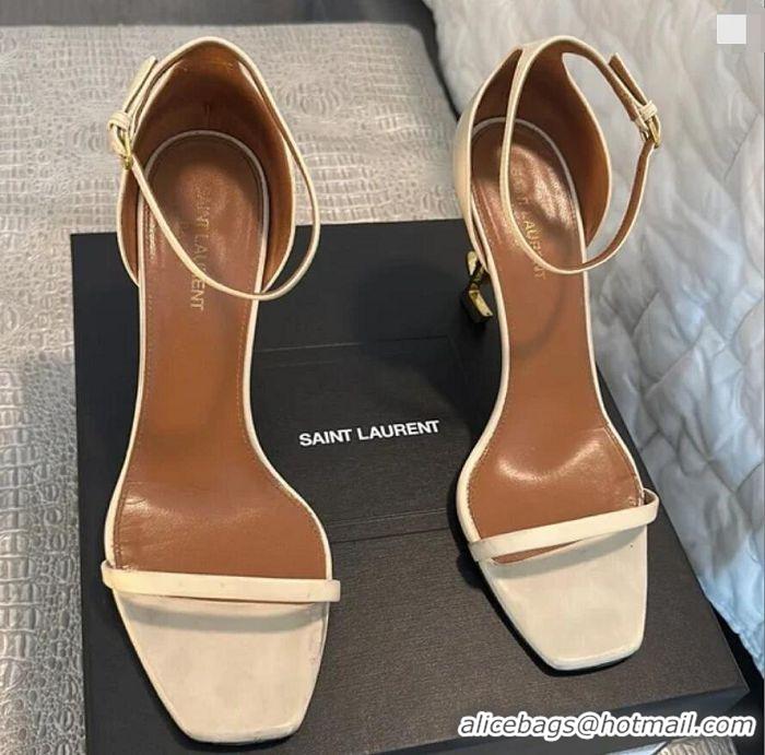 ​Grade Saint Laurent Opyum Sandals In Smooth Leather High Heels Sandals 11cm With Buckle Y40609