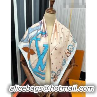 Cheapest Louis Vuitton Silk Sqaure Scarf 90x90cm 070502 White 2023