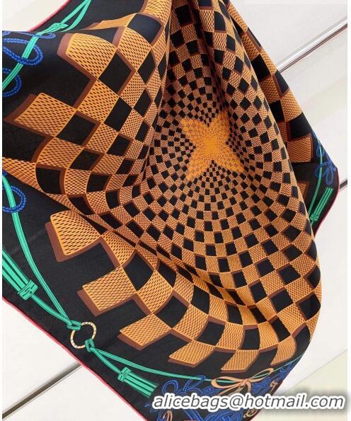 Top Quality Louis Vuitton Damier Infinity Silk Scarf 90x90cm M77663 2023