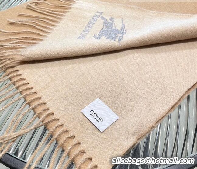 Cheap Design Burberry Cashmere Long Scarf 35x180cm 1207 Beige