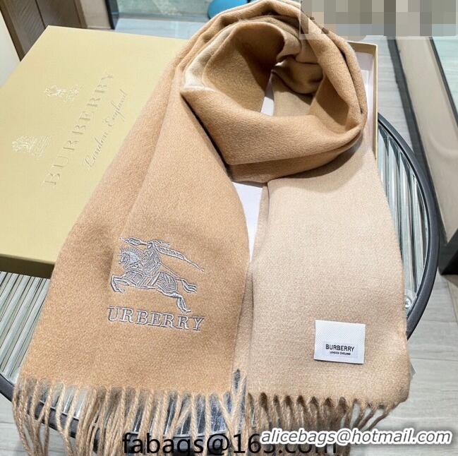 Cheap Design Burberry Cashmere Long Scarf 35x180cm 1207 Beige