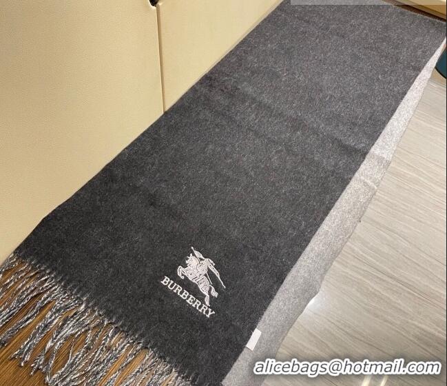 Top Grade Burberry Cashmere Long Scarf 35x180cm 1207 Black