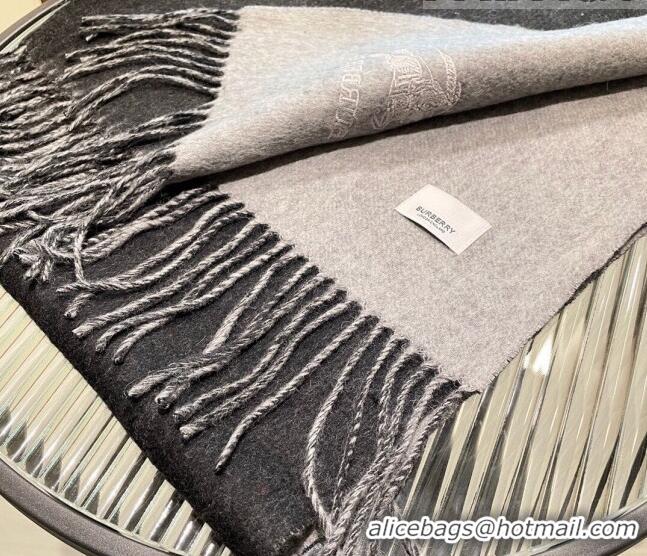 Top Grade Burberry Cashmere Long Scarf 35x180cm 1207 Black