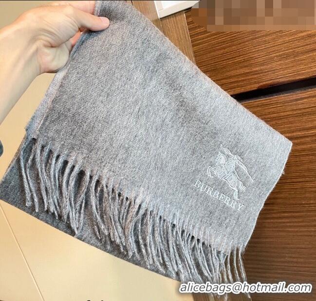 Affordable Price Burberry Cashmere Long Scarf 35x180cm 1207 Dark Grey