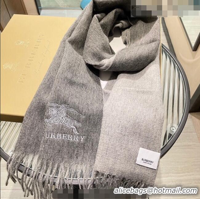 Affordable Price Burberry Cashmere Long Scarf 35x180cm 1207 Dark Grey