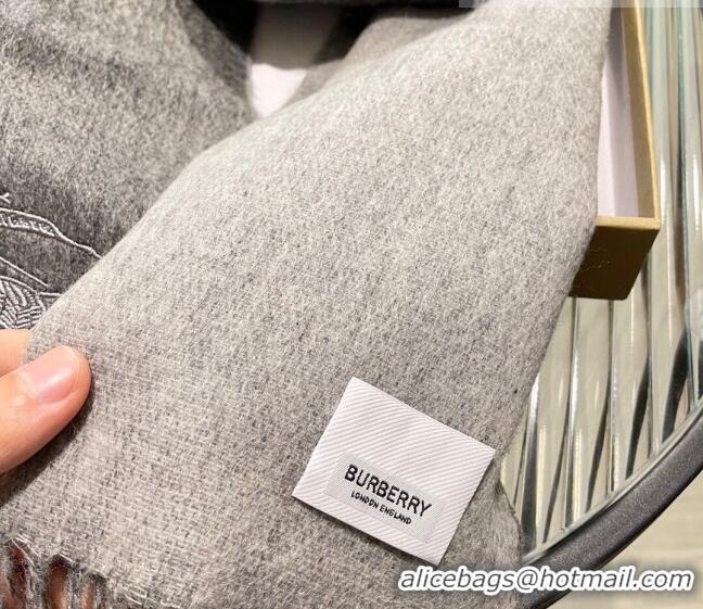 Affordable Price Burberry Cashmere Long Scarf 35x180cm 1207 Dark Grey