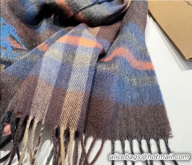 Reasonable Price Burberry Cashmere Scarf 32x180cm 0104 Brown/Multicolor 2023