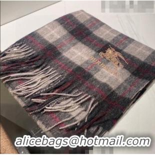 Good Taste Burberry Cashmere Scarf 32x192cm 0513 Grey 2023