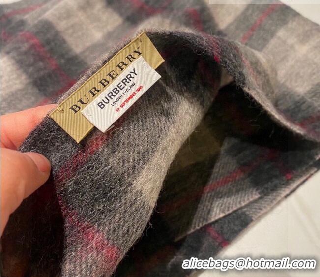 Good Taste Burberry Cashmere Scarf 32x192cm 0513 Grey 2023