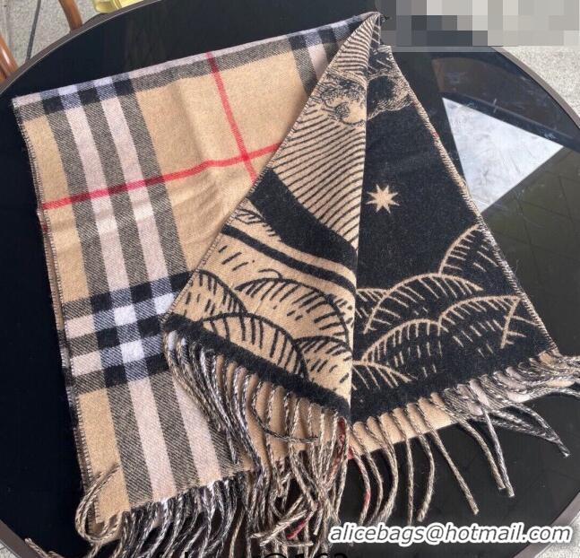 Famous Brand Burberry Cashmere Long Scarf 45x120cm B0810 2023