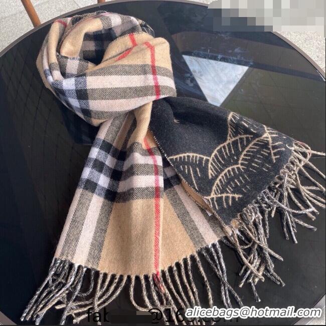 Famous Brand Burberry Cashmere Long Scarf 45x120cm B0810 2023