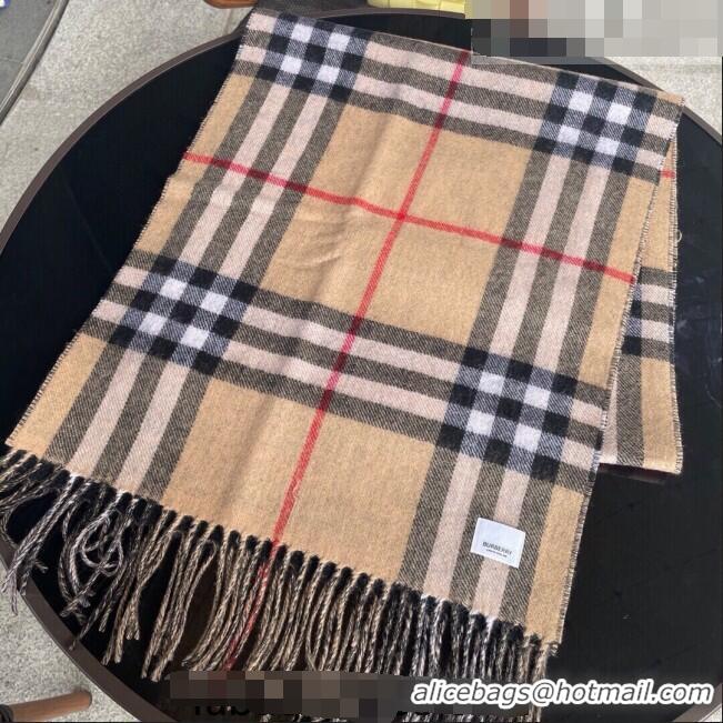 Famous Brand Burberry Cashmere Long Scarf 45x120cm B0810 2023