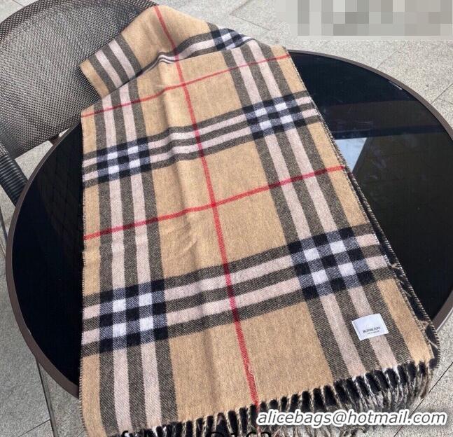 Famous Brand Burberry Cashmere Long Scarf 45x120cm B0810 2023