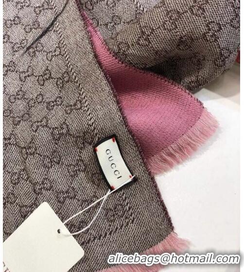 Good Looking Gucci GG Wool Long Scarf 25x180cm 0628 Light Pink 2023