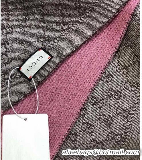 Good Looking Gucci GG Wool Long Scarf 25x180cm 0628 Light Pink 2023