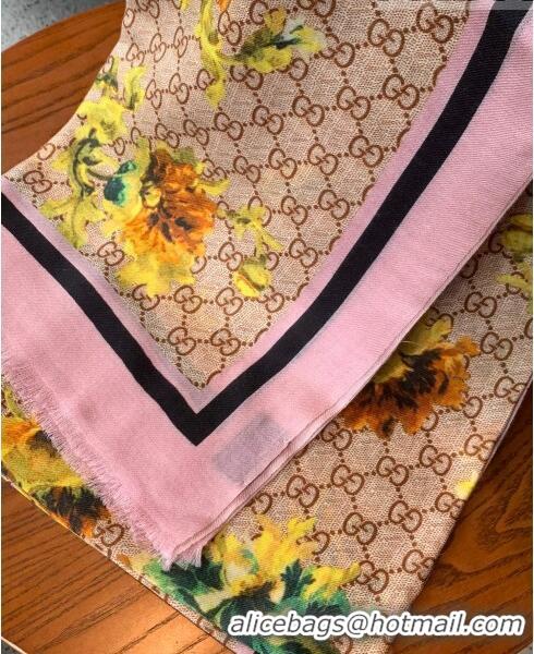 Good Product Gucci Cashmere Long Scarf 110x200cm G71403 Pink 2023