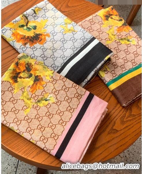 Good Product Gucci Cashmere Long Scarf 110x200cm G71403 Pink 2023