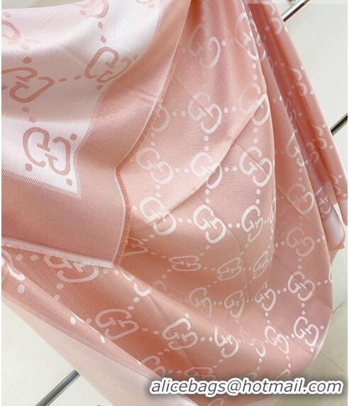 Shop Best Gucci Jumbo GG Square Shawl Scarf 140x140cm 0726 Pink/Silver 2023