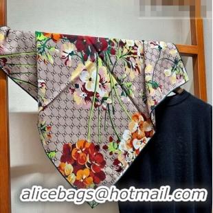 Top Quality Gucci Flora GG Square Scarf 70x70cm G0726 Yellow 2023