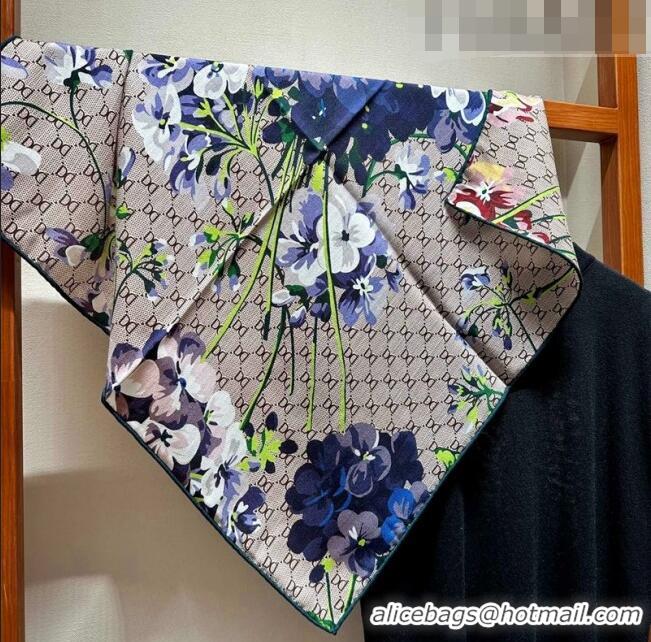 Top Quality Gucci Flora GG Square Scarf 70x70cm G0726 Yellow 2023