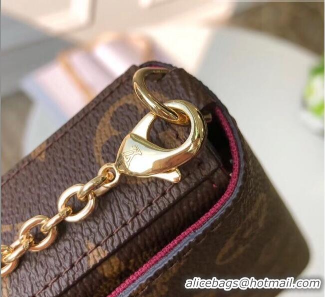 Promotional Louis Vuitton Monogram Canvas Pochette Felicie Chain Wallet M61276