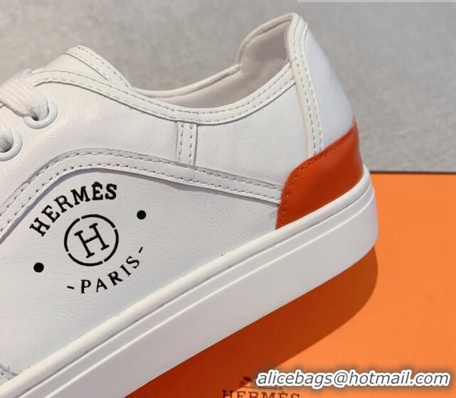 Most Popular Hermes Get Low-top Sneakers in Calfskin White 620149