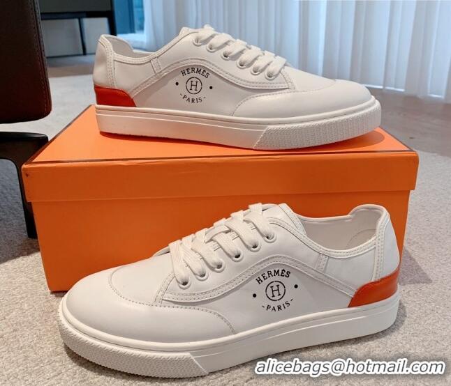 Most Popular Hermes Get Low-top Sneakers in Calfskin White 620149