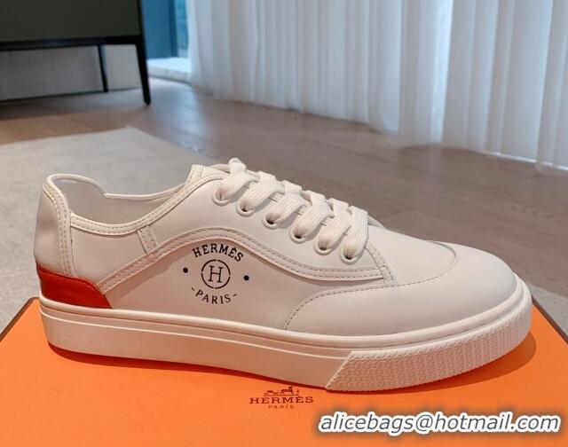 Most Popular Hermes Get Low-top Sneakers in Calfskin White 620149