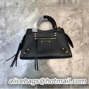 Promotional Balenciaga Neo Classic Small Bag in Smooth Calfskin 638511 Black/Gold