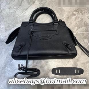 Low Price Balenciaga Neo Classic Small Bag in Grained Calfskin 638511 All Black