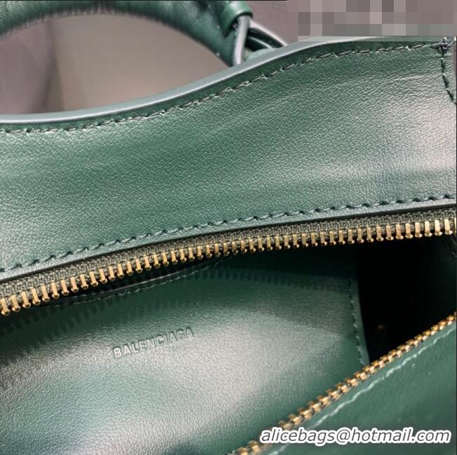 Buy Discount Balenciaga Neo Classic Mini Top Handle Bag in Smooth Calfskin 10441 Green/Gold