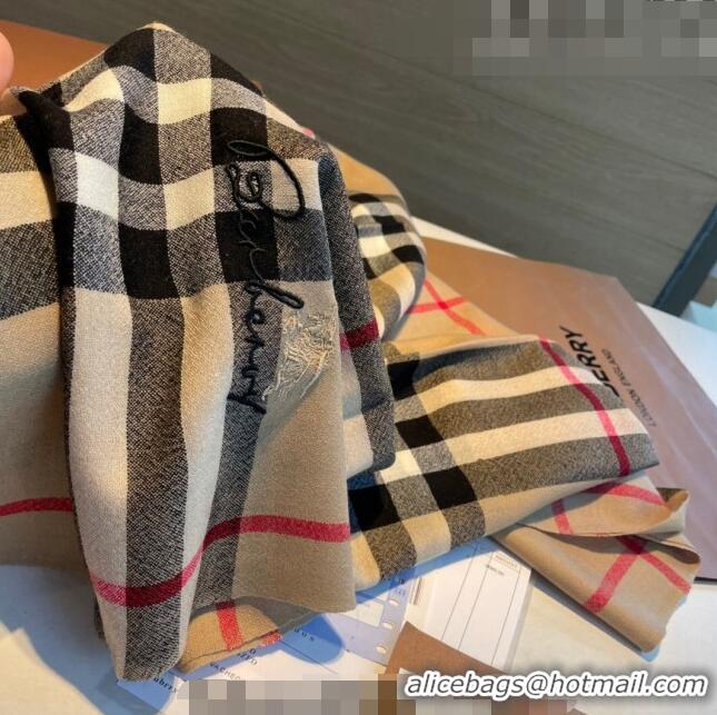 Top Quality Burberry Classic Check Cashmere Long Scarf 70x220cm 0815 2023