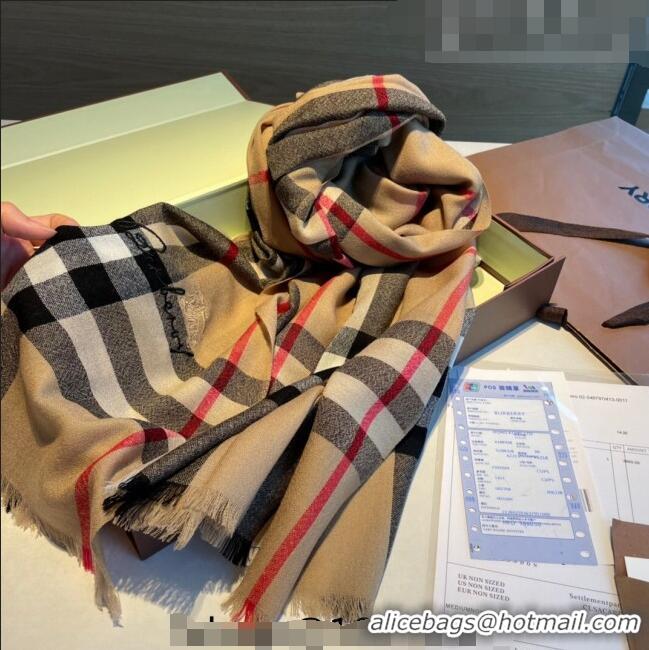 Top Quality Burberry Classic Check Cashmere Long Scarf 70x220cm 0815 2023