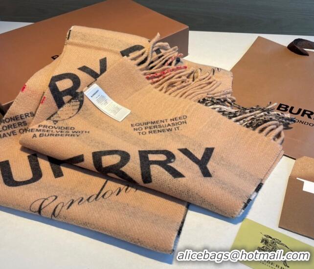 Top Grade Burberry Logo Reversible Long Scarf 30x168cm 0815 2023