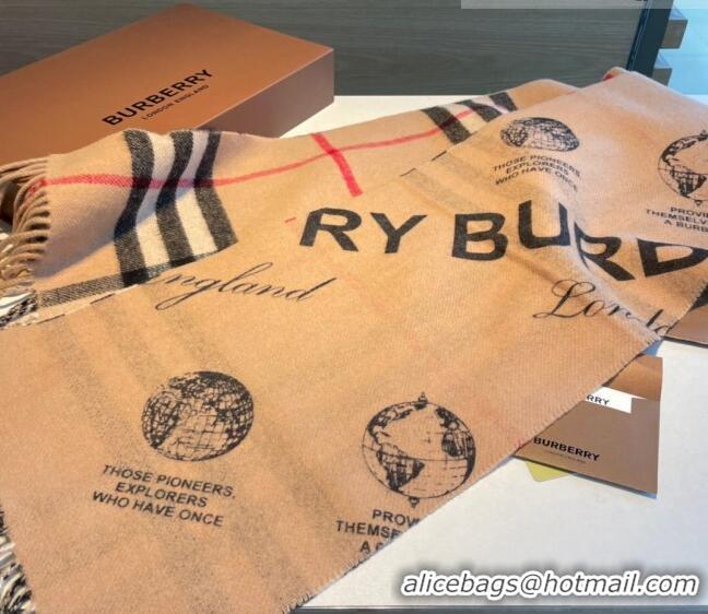 Top Grade Burberry Logo Reversible Long Scarf 30x168cm 0815 2023