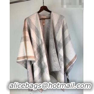 Popular Style Burberry Cashmere Cape140x140cm 0815 Grey/White 2023