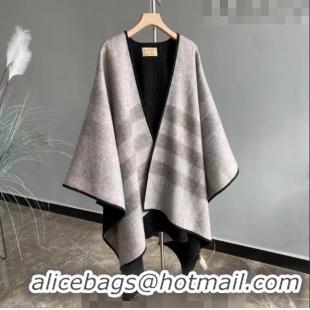 Most Popular Burberry Cashmere Cape140x140cm 0815 Grey/Black 2023