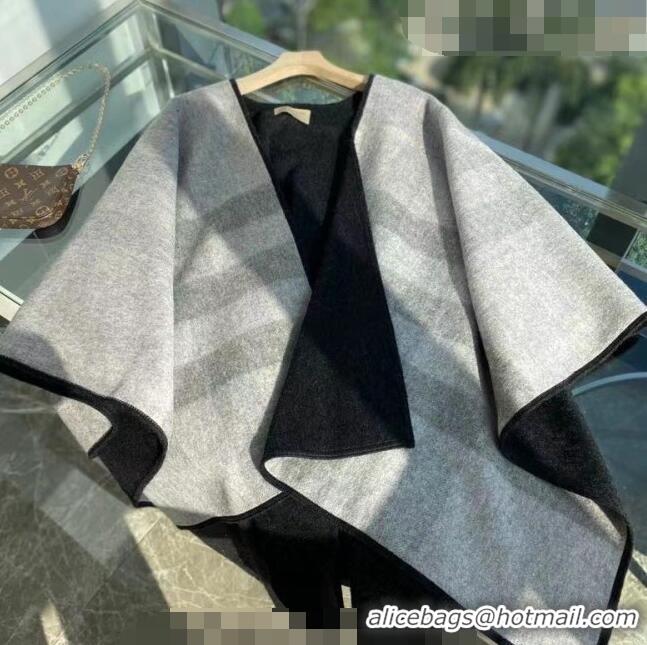 Most Popular Burberry Cashmere Cape140x140cm 0815 Grey/Black 2023