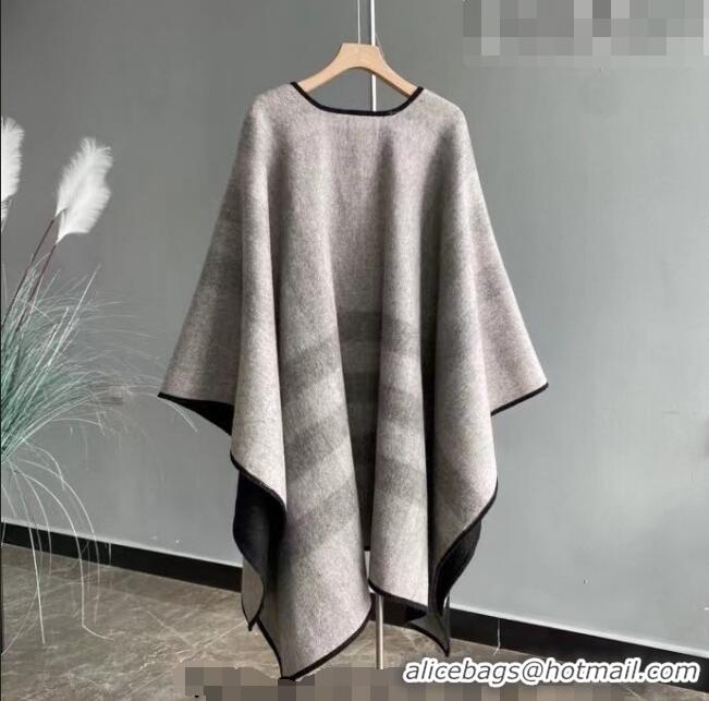 Most Popular Burberry Cashmere Cape140x140cm 0815 Grey/Black 2023