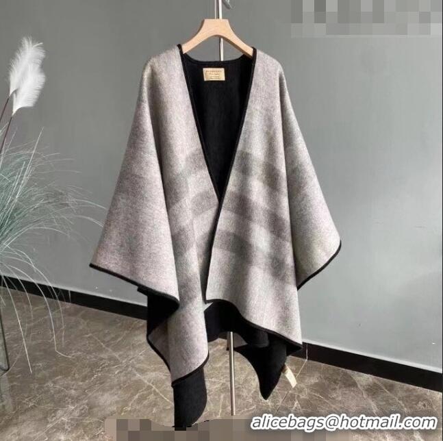 Most Popular Burberry Cashmere Cape140x140cm 0815 Grey/Black 2023